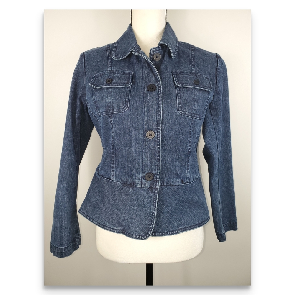 Talbots Denim Jacket Size 6P